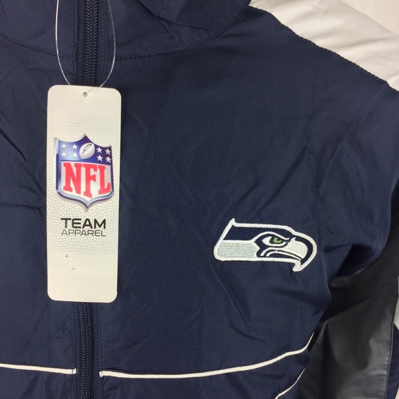 New Seattle Seahawks Mens 2XL NFL Windbreaker - Picture 3 of 8